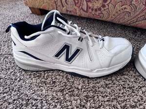 New Balance 608v5 Men's Cross Trainer White Navy MX608WN5 Size 15